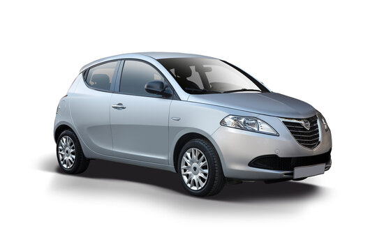 Lancia Ypsilon car isolated on white background, 23 January 2018, Thessaloniki, Greece	
