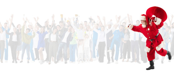 Santa Clauscarry gifts