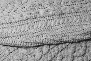 white knitted fabric texture