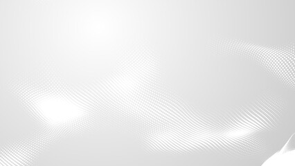 Dot white gray wave light technology texture background. Abstract big data digital concept. 3d rendering.