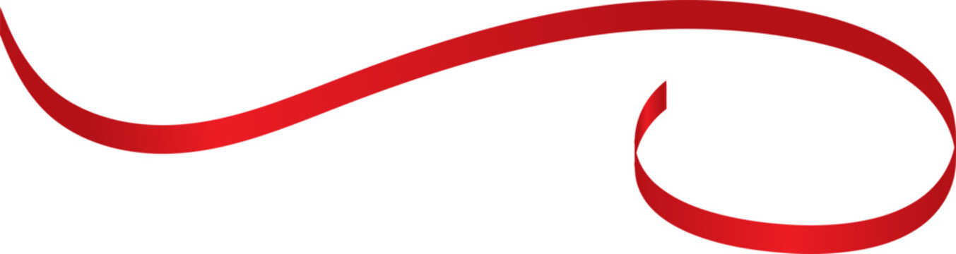 Red Ribbons Vector Set