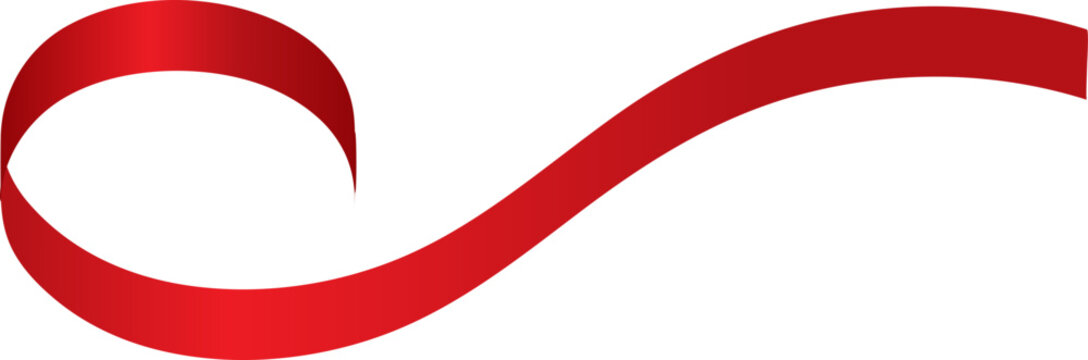 Red Ribbons Vector Set