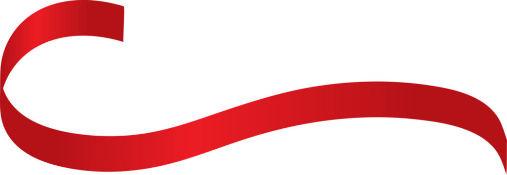 Red Ribbons Vector Set