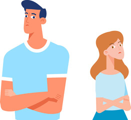 Conflict, quarrel  illustration 