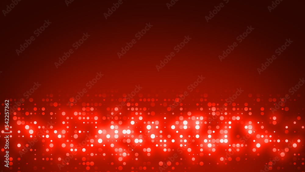 Wall mural abstract dot red pattern gradient texture technology background.