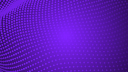 Abstract dot purple color wave pattern gradient texture technology background.