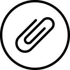 Paper clip icon. Binder Clip