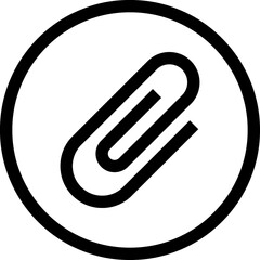 Paper clip icon. Binder Clip
