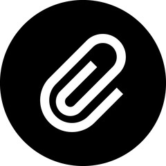 Paper clip icon. Binder Clip