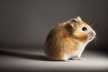 Hamster im Studiolicht, Illustration