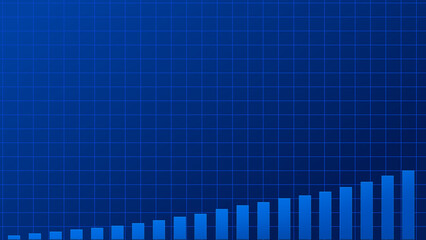 Abstract graph chart of stock market trade background.