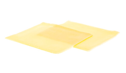 cheese slices isolated