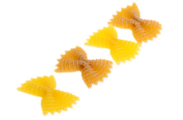 pasta bows isolated