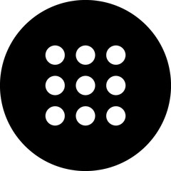 Fototapeta premium Ui list menu icon. Hamburger button icon