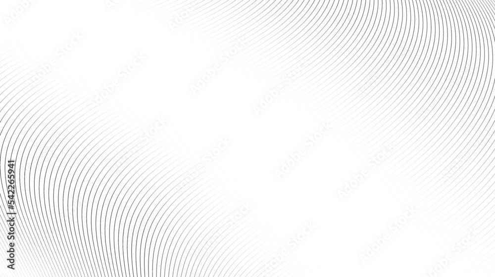 Poster wavy lines background. abstract gray stripes texture. warped and curved lines wallpaper. minimalisti