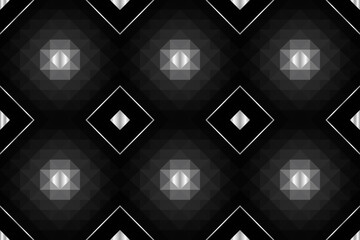 Seamless pattern with rhombuses. Luxury geometric background.