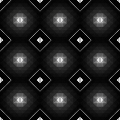 Seamless pattern with rhombuses. Luxury geometric background.
