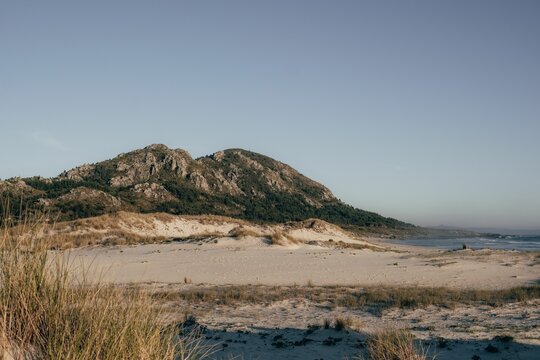 Beach of Area Maior, Louro, Galicia, Spain