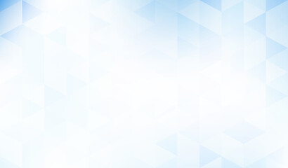 Minimal light blue background with translucent triangles