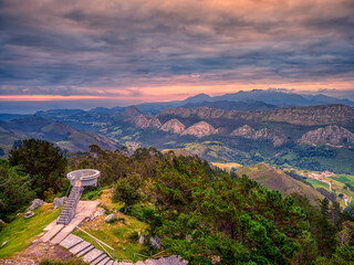 Fitu viewpoint in Asturias, Spain.