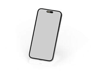 Smartphone frame less blank screen. Mockup generic device.