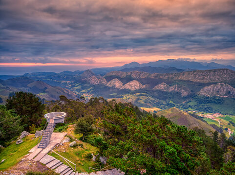 Fitu viewpoint in Asturias, Spain.