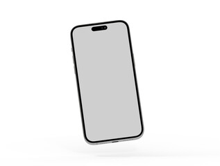smartphone  With Blank Screen in 3d