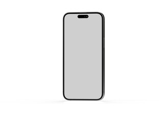 Modern glass smartphone hanging over the table