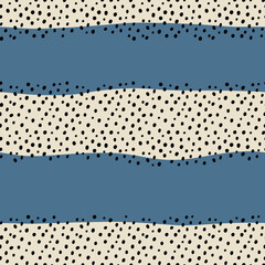 black spots & blue stripes - obrazy, fototapety, plakaty
