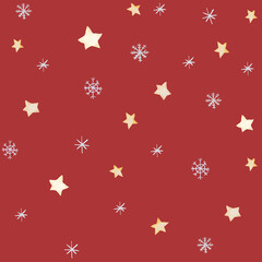 Winter pattern watercolor seamless