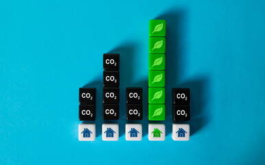 A residential building absorbs more greenhouse gases than other households emit. High energy...