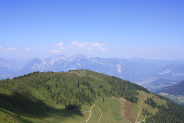 Senderismo por los montes austriacos, en la zona de Alpbach.
