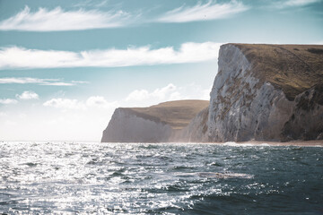 English coast with white cliffs