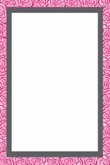 Of wedding flower frame