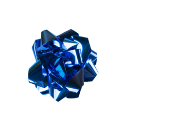 a Blue bow