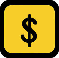 money icon or logo isolated sign symbol 