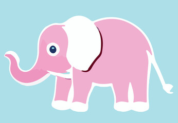 Elephant icon design template vector isolated