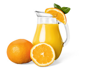 Pitcher of freshly squeezed orange juice