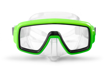 Snorkel mask isolated on white background