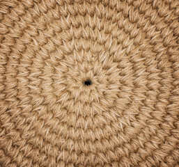 Braided background made of natural jute threads