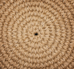 Braided background made of natural jute threads