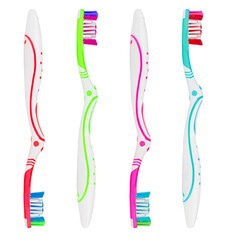 toothbrush, hygiene tool, isolated on white background