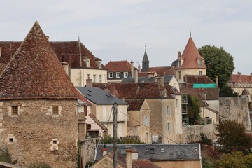 town of Avallon in burgundy 