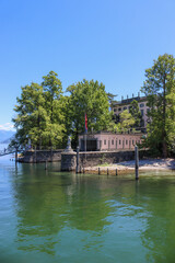 Fototapeta na wymiar Villa auf der Brissago Insel im Lago Maggiore