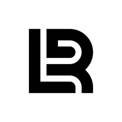 Letter LR or RL creative logo design