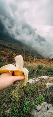 Banane in den Berge