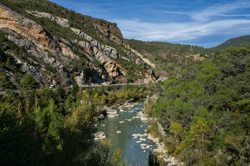 Rio Gallego in Huesca, Aragon, Spain