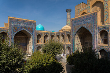Architectonic details of Registan square - Samarkand, Uzbekistan