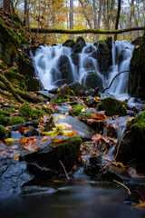 Wasserfall, Bach, Fluss, Wald, Steine, Moos, Wasser