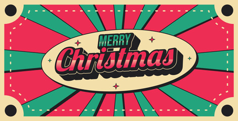 Christmas background, perfect for a retro style greeting card